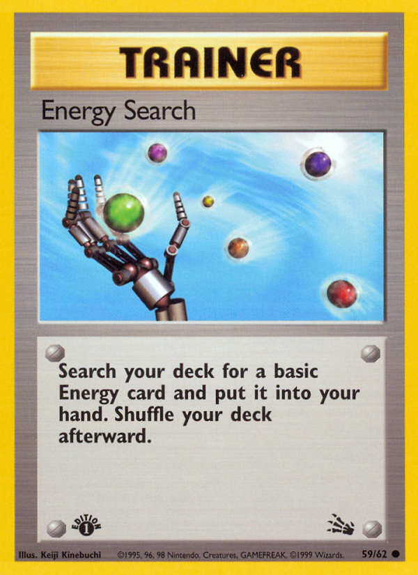 Energy Search (59/62) [Fossil 1st Edition] | L.A. Mood Comics and Games
