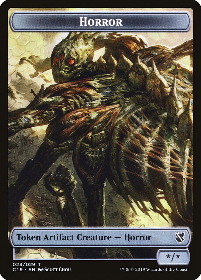Angel of Sanctions // Horror Double-Sided Token [Commander 2019 Tokens] | L.A. Mood Comics and Games