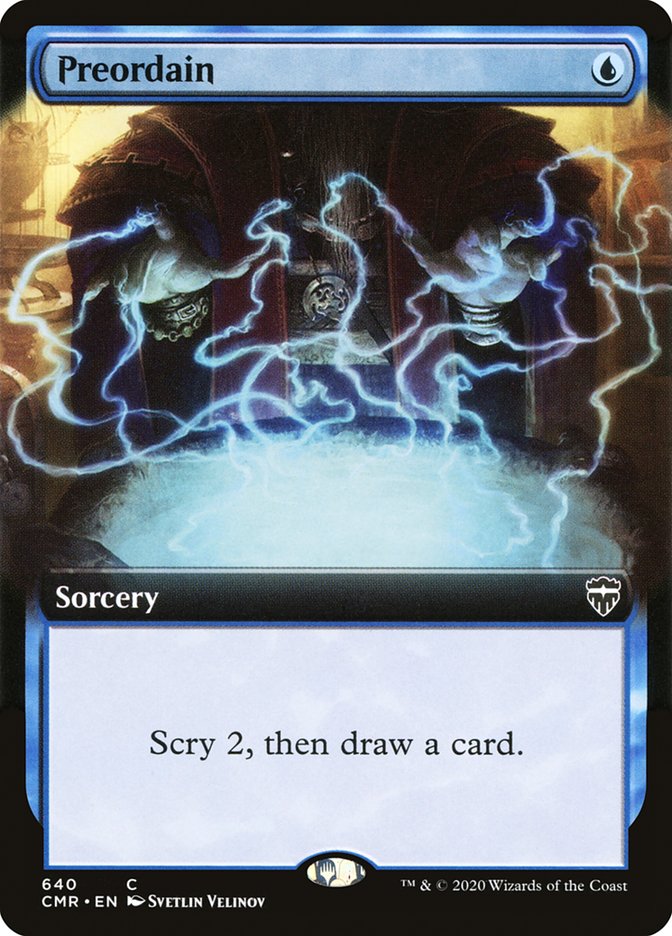 Preordain (Extended Art) [Commander Legends] | L.A. Mood Comics and Games