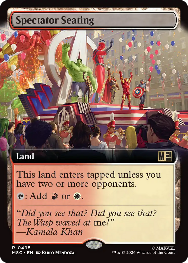 Spectator Seating (Extended Art) [Marvel Super Heroes Commander] | L.A. Mood Comics and Games