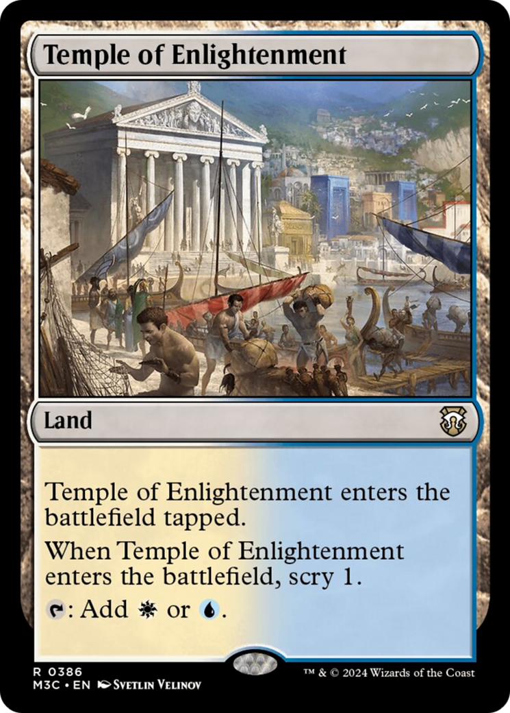Temple of Enlightenment (Ripple Foil) [Modern Horizons 3 Commander] | L.A. Mood Comics and Games