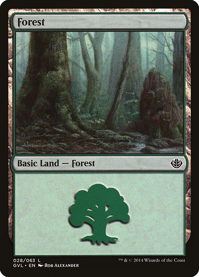 Forest (28) (Garruk vs. Liliana) [Duel Decks Anthology] | L.A. Mood Comics and Games
