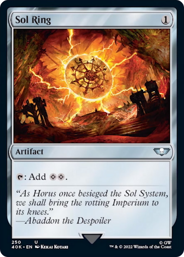 Sol Ring (250) [Warhammer 40,000] | L.A. Mood Comics and Games