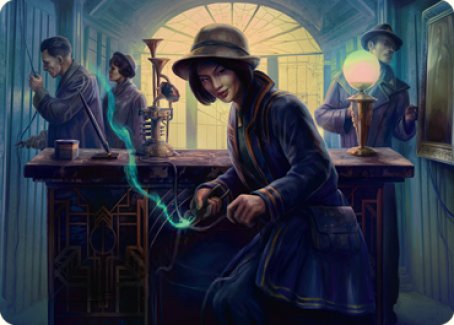 Wiretapping Art Card [Streets of New Capenna Art Series] | L.A. Mood Comics and Games