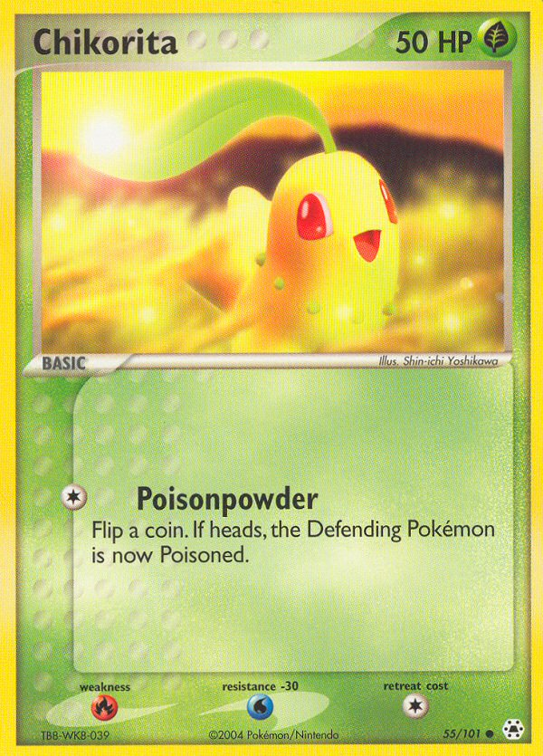 Chikorita (55/101) [EX: Hidden Legends] | L.A. Mood Comics and Games