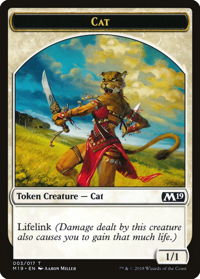 Cat Token [Core Set 2019 Tokens] | L.A. Mood Comics and Games
