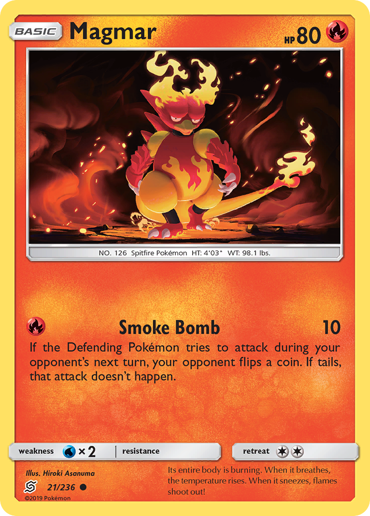 Magmar (21/236) [Sun & Moon: Unified Minds] | L.A. Mood Comics and Games