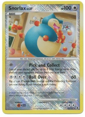 Snorlax (33/111) (League Promo) [Platinum: Rising Rivals] | L.A. Mood Comics and Games
