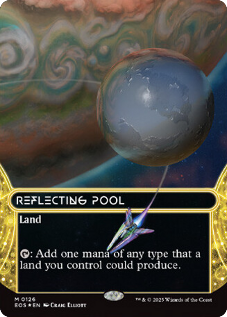 Reflecting Pool (0126) (Borderless) (Galaxy Foil) [Edge of Eternities: Stellar Sights] | L.A. Mood Comics and Games