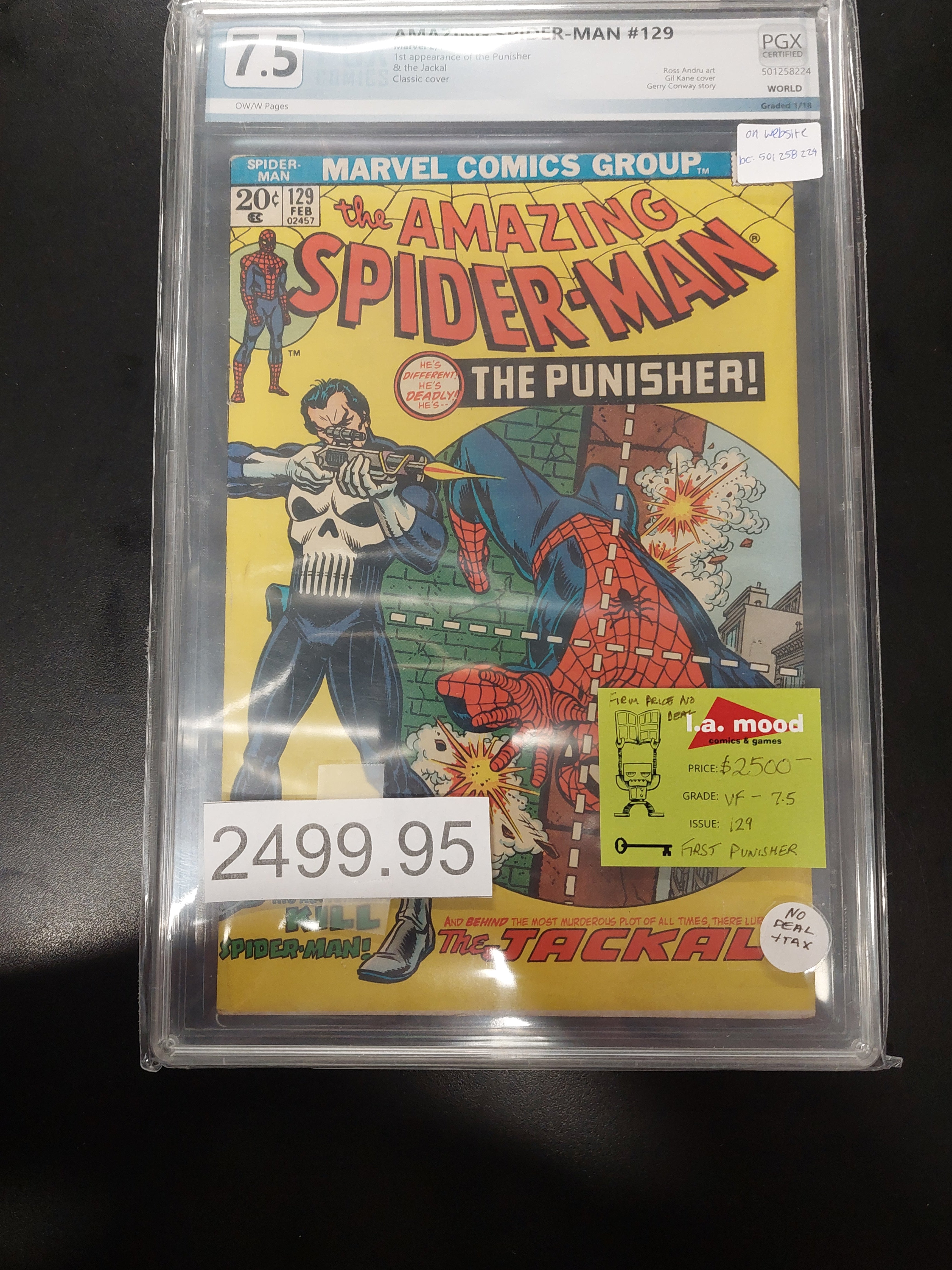 Amazing Spider-Man #129 1974 PGX 7.5 | L.A. Mood Comics and Games
