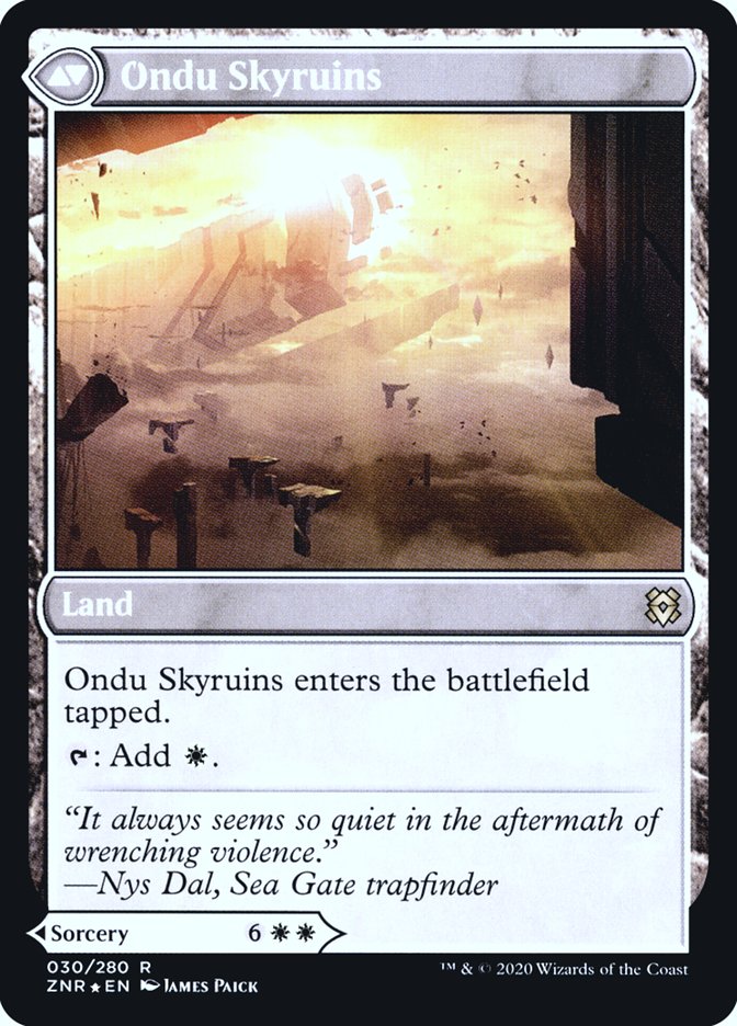 Ondu Inversion // Ondu Skyruins [Zendikar Rising Prerelease Promos] | L.A. Mood Comics and Games