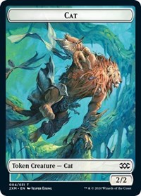 Cat // Copy Double-Sided Token [Double Masters Tokens] | L.A. Mood Comics and Games