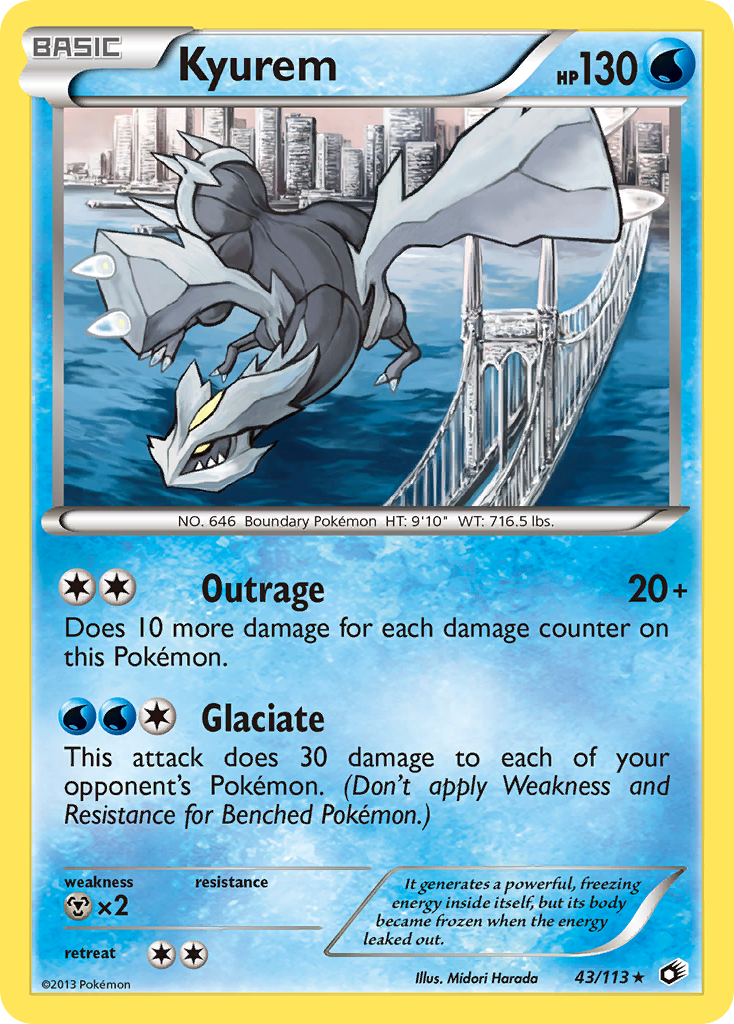 Kyurem (43/113) (Theme Deck Exclusive) [Black & White: Legendary Treasures] | L.A. Mood Comics and Games