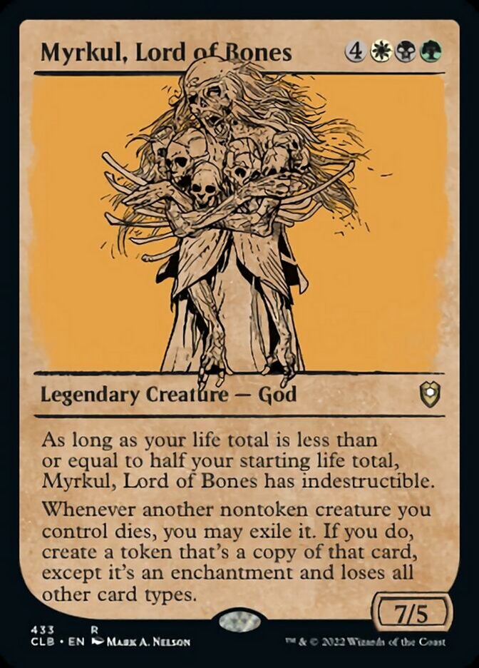 Myrkul, Lord of Bones (Showcase) [Commander Legends: Battle for Baldur's Gate] | L.A. Mood Comics and Games