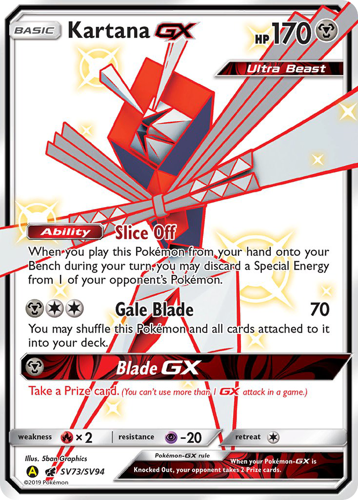 Kartana GX (SV73/SV94) [Sun & Moon: Hidden Fates - Shiny Vault] | L.A. Mood Comics and Games