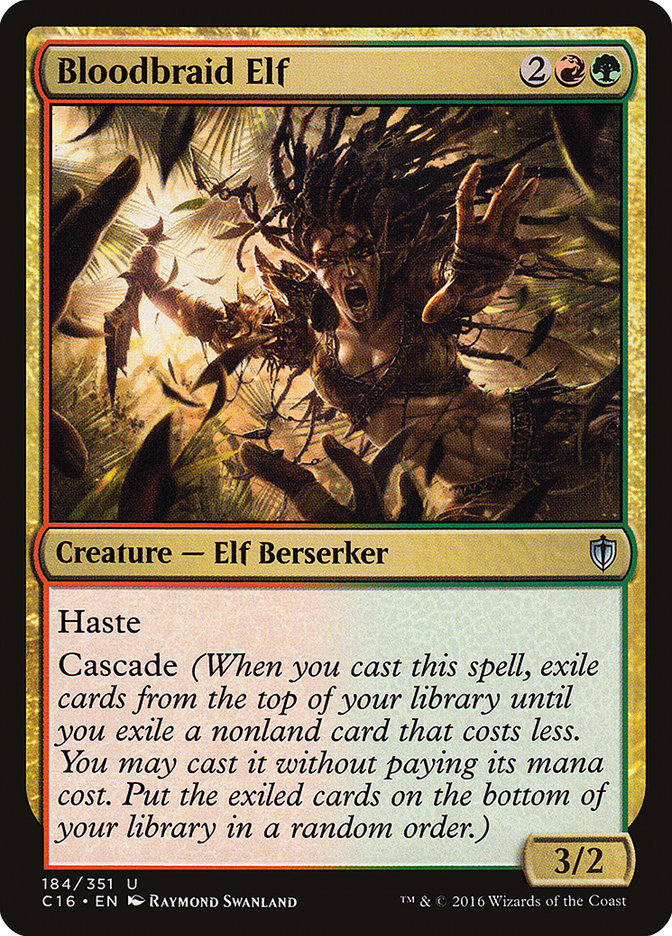 Bloodbraid Elf [Commander 2016] | L.A. Mood Comics and Games
