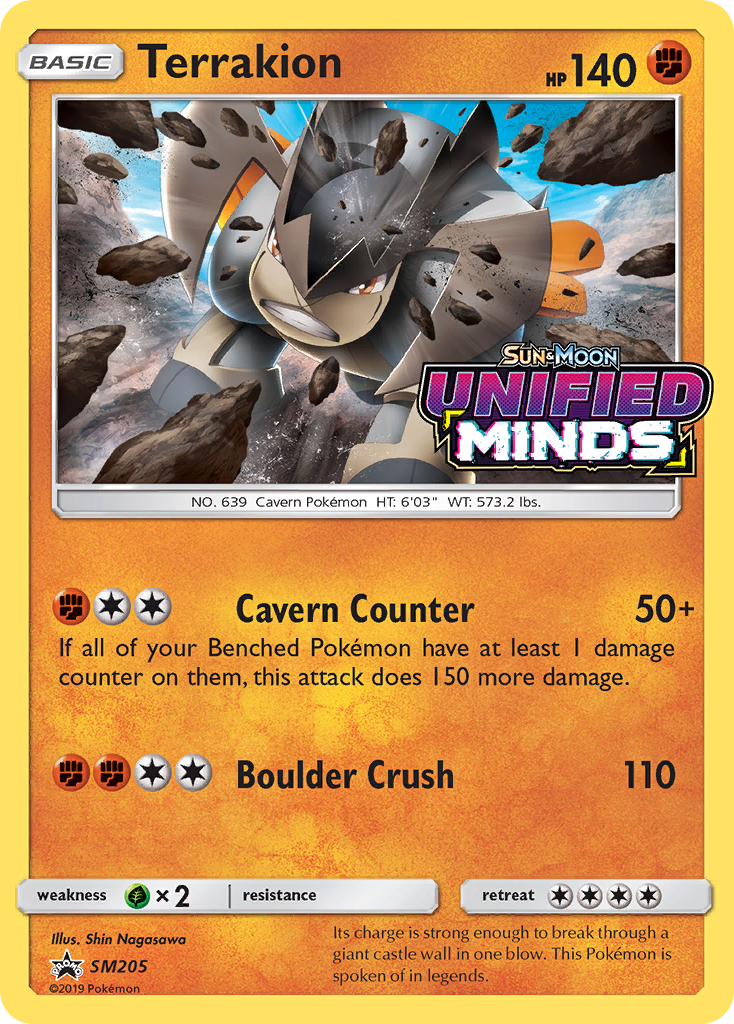 Terrakion (SM205) [Sun & Moon: Black Star Promos] | L.A. Mood Comics and Games