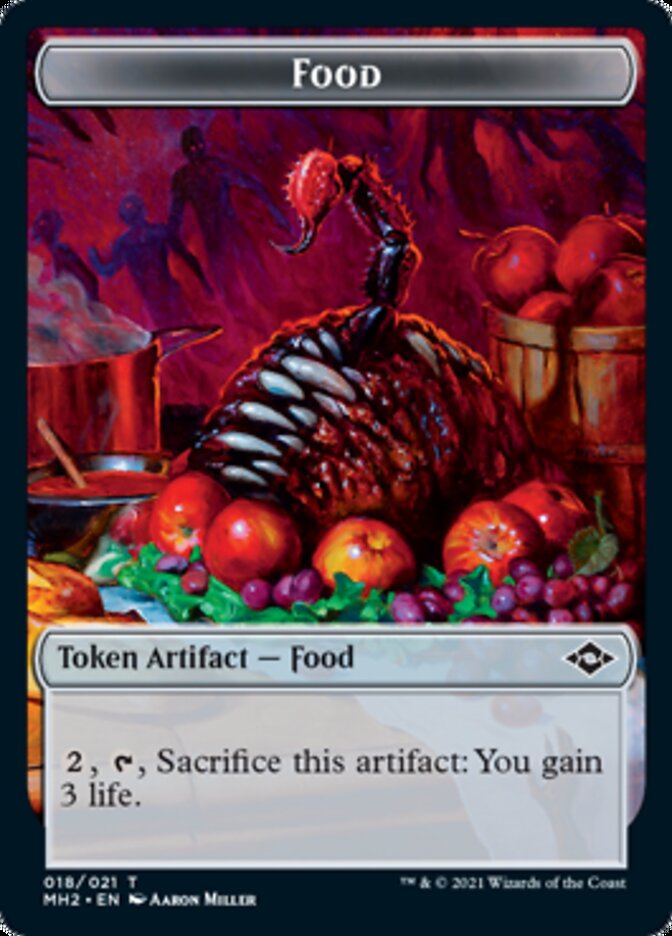 Food (18) // Timeless Dragon Double-Sided Token [Modern Horizons 2 Tokens] | L.A. Mood Comics and Games