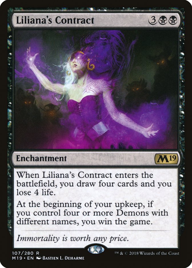 Liliana's Contract [Core Set 2019] | L.A. Mood Comics and Games