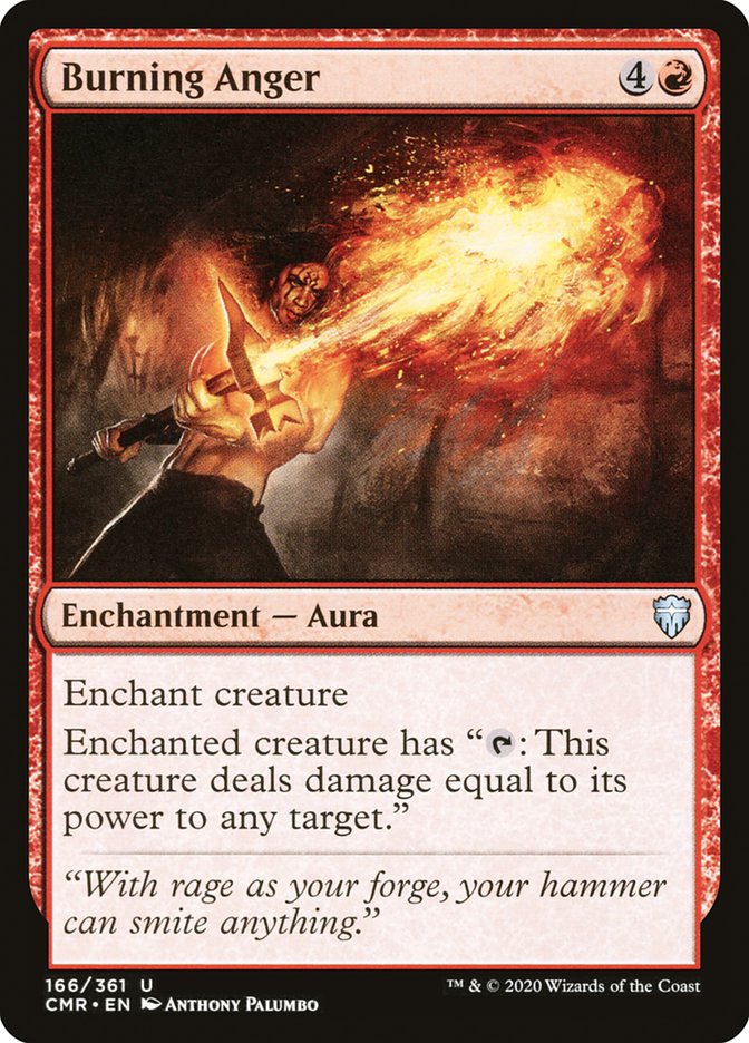 Burning Anger [Commander Legends] | L.A. Mood Comics and Games