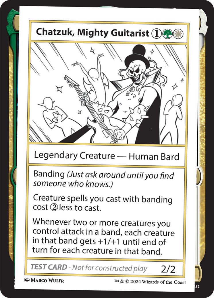 Chatzuk, Mighty Guitarist [Mystery Booster 2 Playtest Cards] | L.A. Mood Comics and Games