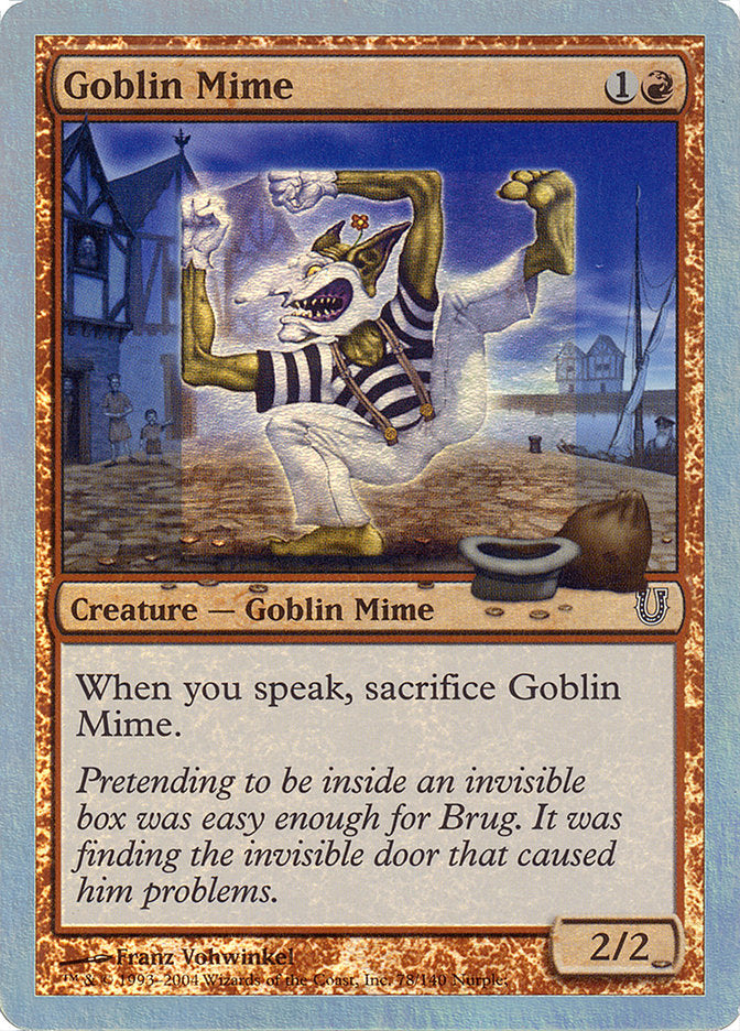Goblin Mime (Alternate Foil) [Unhinged] | L.A. Mood Comics and Games