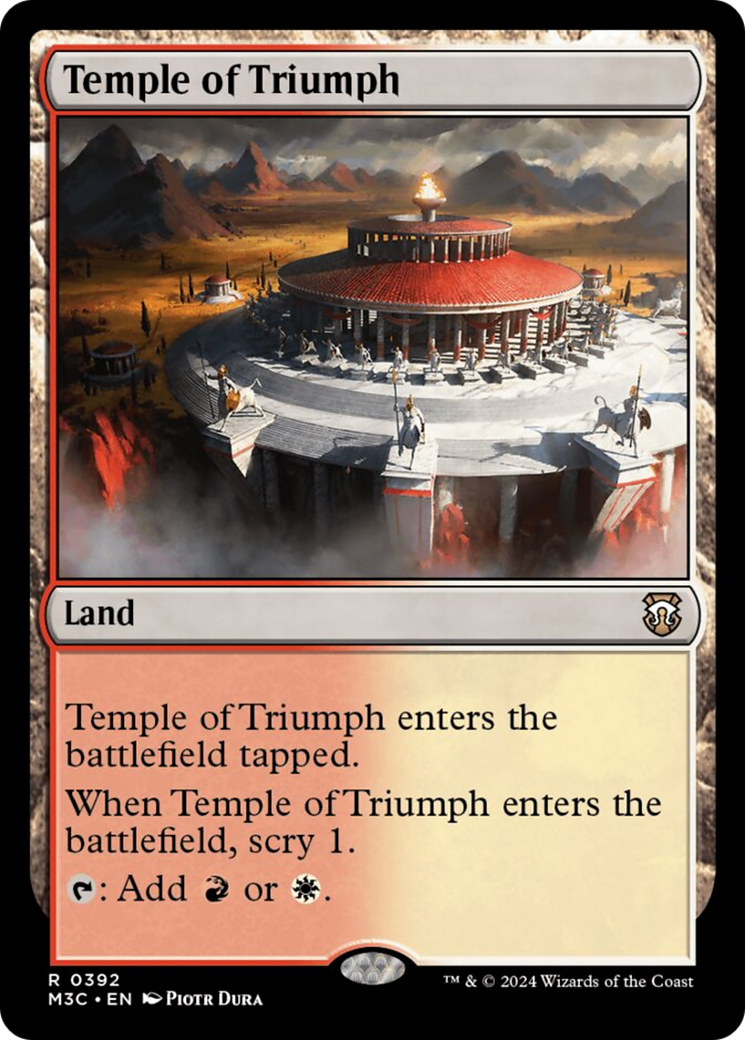 Temple of Triumph (Ripple Foil) [Modern Horizons 3 Commander] | L.A. Mood Comics and Games