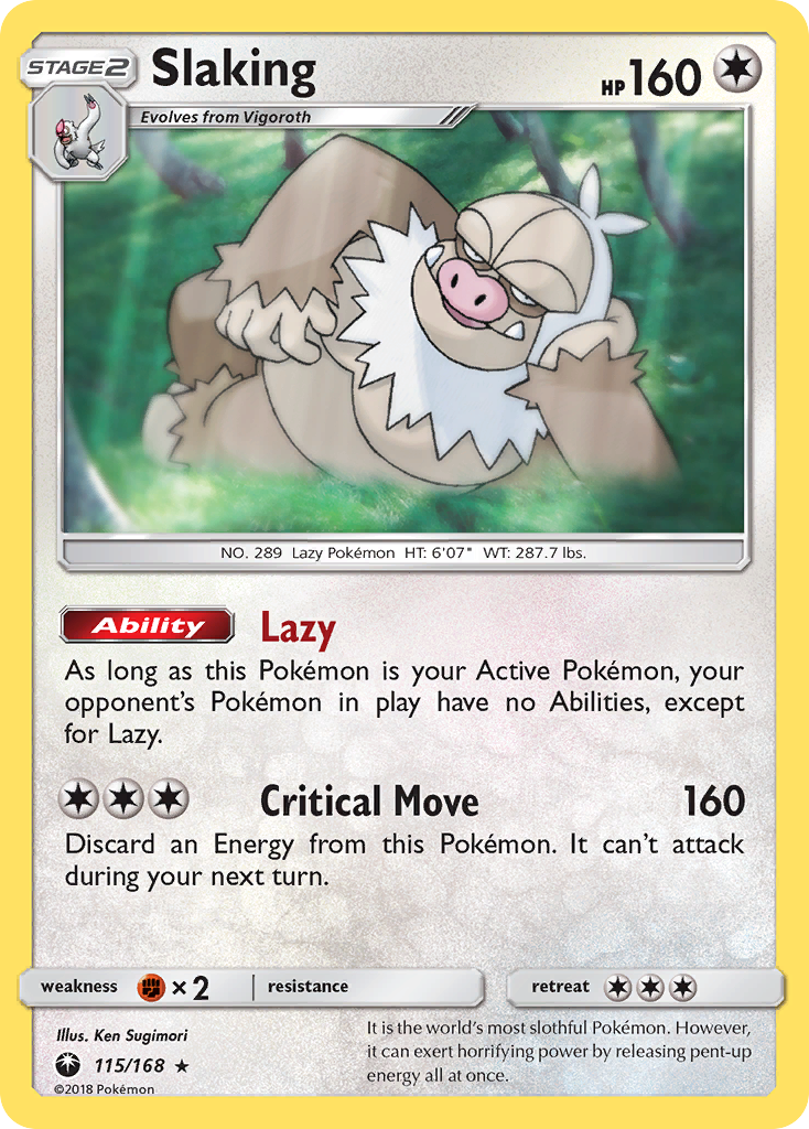 Slaking (115/168) [Sun & Moon: Celestial Storm] | L.A. Mood Comics and Games
