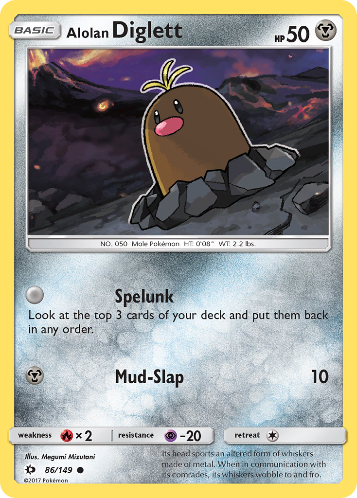 Alolan Diglett (86/149) [Sun & Moon: Base Set] | L.A. Mood Comics and Games