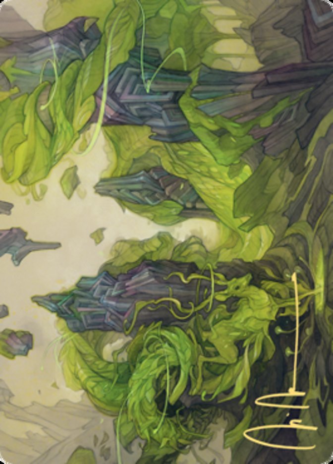 Reclaim the Wastes Art Card (Gold-Stamped Signature) [Zendikar Rising Art Series] | L.A. Mood Comics and Games