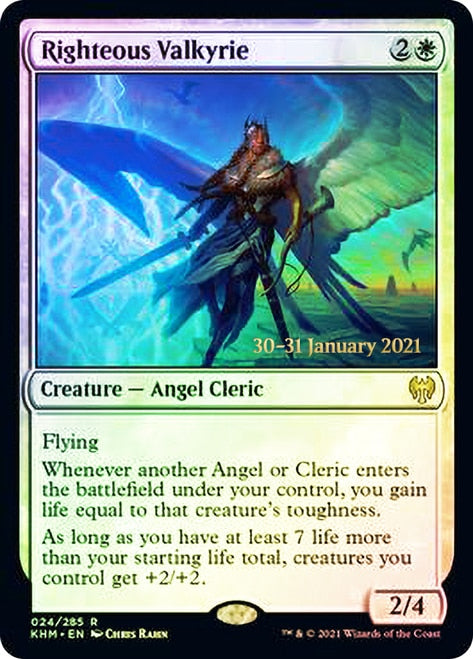 Righteous Valkyrie [Kaldheim Prerelease Promos] | L.A. Mood Comics and Games