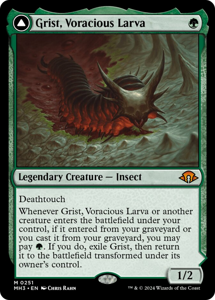 Grist, Voracious Larva // Grist, the Plague Swarm [Modern Horizons 3] | L.A. Mood Comics and Games