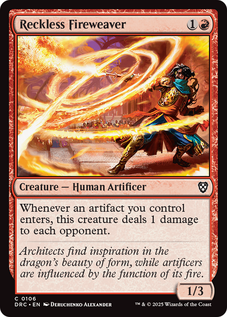 Reckless Fireweaver [Aetherdrift Commander] | L.A. Mood Comics and Games