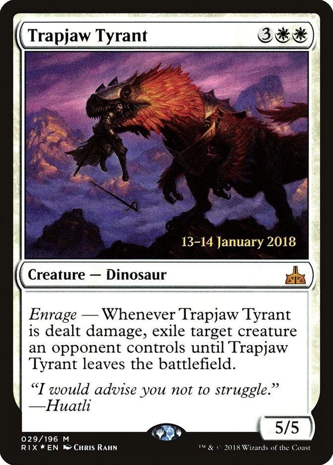 Trapjaw Tyrant [Rivals of Ixalan Prerelease Promos] | L.A. Mood Comics and Games