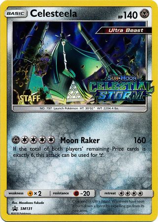 Celesteela (SM131) (Staff Prerelease Promo) [Sun & Moon: Black Star Promos] | L.A. Mood Comics and Games