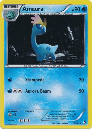 Amaura (25/111) (Cosmos Holo) [XY: Furious Fists] | L.A. Mood Comics and Games