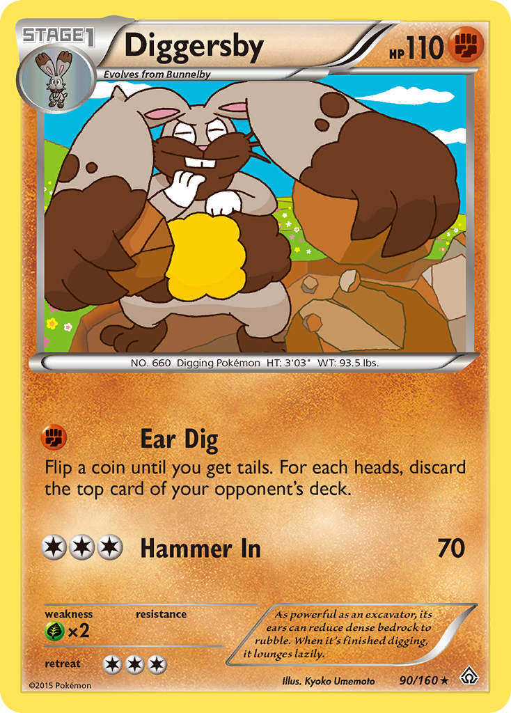 Diggersby (90/160) [XY: Primal Clash] | L.A. Mood Comics and Games
