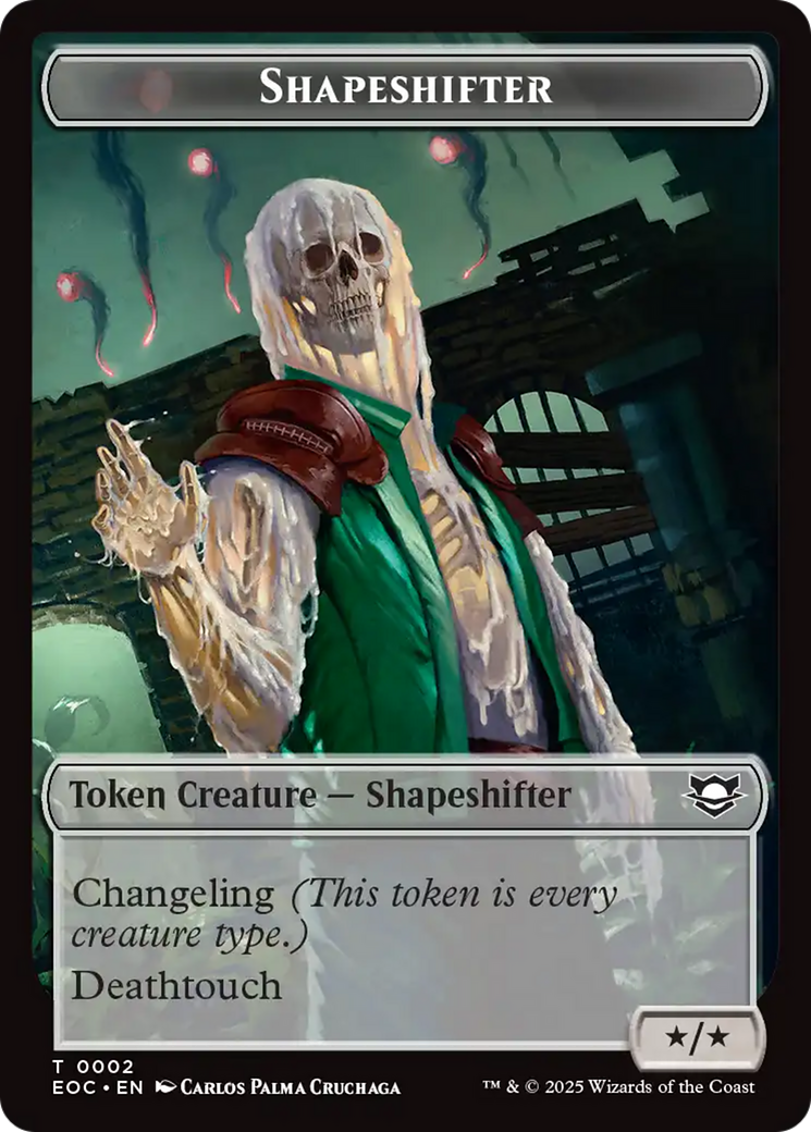 Shapeshifter // Golem (0013) Double-Sided Token [Edge of Eternities Commander Tokens] | L.A. Mood Comics and Games