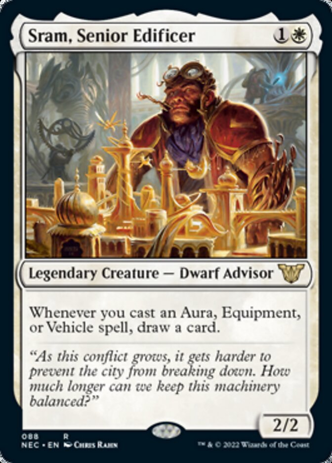 Sram, Senior Edificer [Kamigawa: Neon Dynasty Commander] | L.A. Mood Comics and Games
