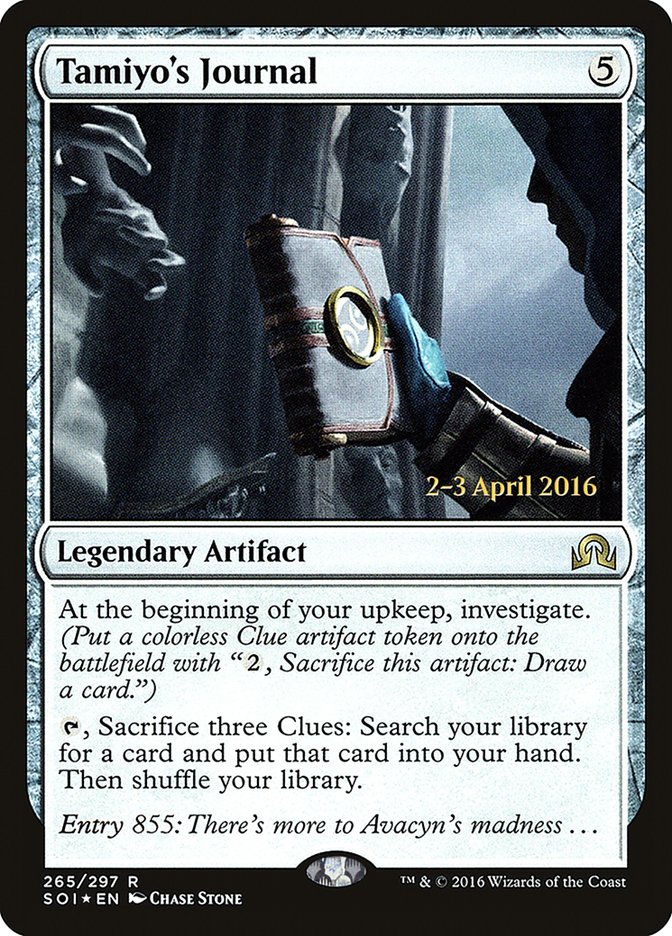Tamiyo's Journal (Entry 855) [Shadows over Innistrad Prerelease Promos] | L.A. Mood Comics and Games
