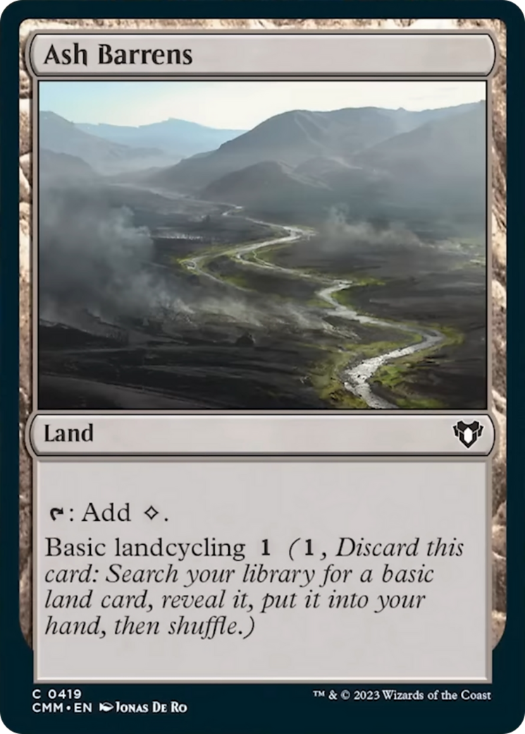 Ash Barrens [Commander Masters] | L.A. Mood Comics and Games