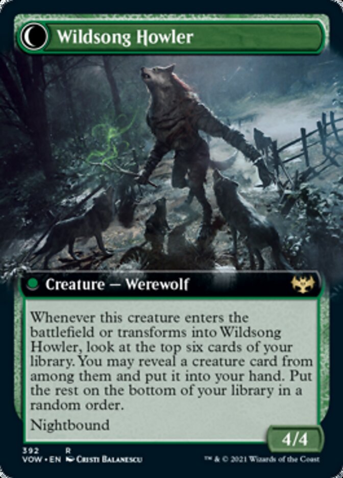 Howlpack Piper // Wildsong Howler (Extended Art) [Innistrad: Crimson Vow] | L.A. Mood Comics and Games