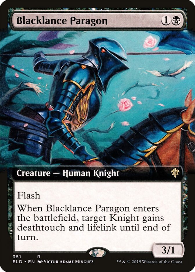 Blacklance Paragon (Extended Art) [Throne of Eldraine] | L.A. Mood Comics and Games