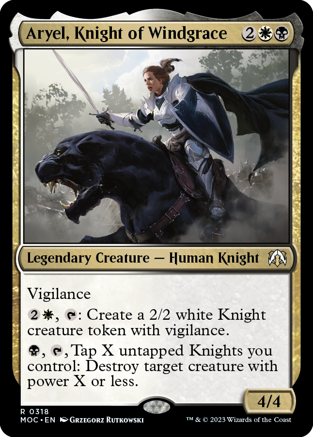 Aryel, Knight of Windgrace [March of the Machine Commander] | L.A. Mood Comics and Games