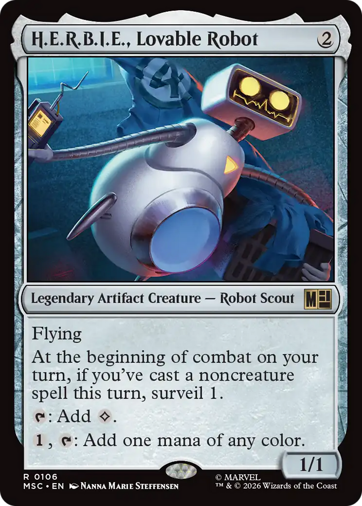H.E.R.B.I.E., Lovable Robot [Marvel Super Heroes Commander] | L.A. Mood Comics and Games