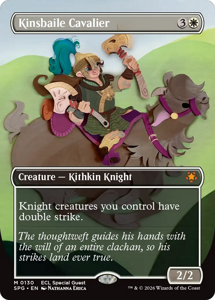 Kinsbaile Cavalier (Borderless) [Lorwyn Eclipsed Special Guests] | L.A. Mood Comics and Games