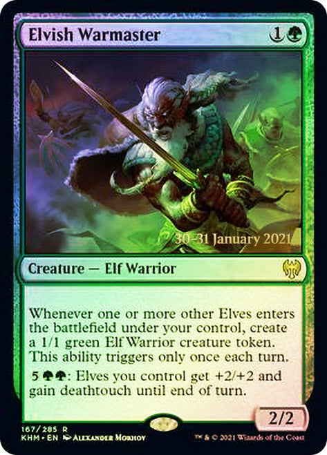 Elvish Warmaster [Kaldheim Prerelease Promos] | L.A. Mood Comics and Games