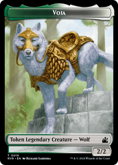 Elf Knight // Voja Double-Sided Token [Ravnica Remastered Tokens] | L.A. Mood Comics and Games