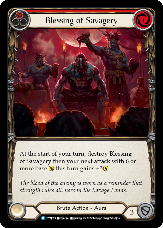 Blessing of Savagery (Red) [DYN013] (Dynasty) | L.A. Mood Comics and Games
