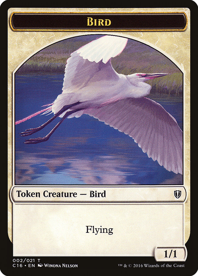 Spirit (006) // Bird (002) Double-Sided Token [Commander 2016 Tokens] | L.A. Mood Comics and Games